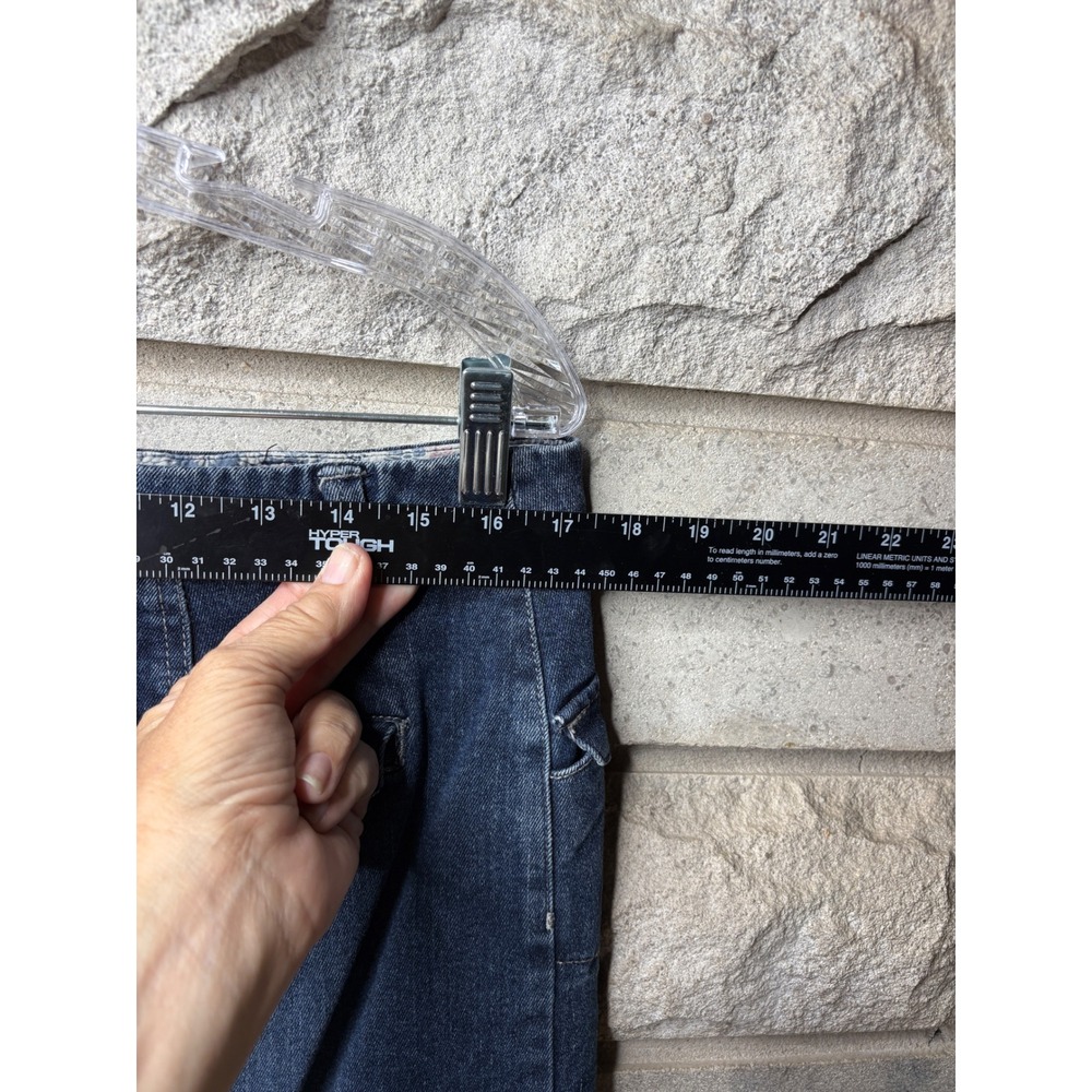 Sonoma Life + Style Womens Denim Pencil Skirt Dark Wash Blue Size 12 Stretch - Picture 5 of 8